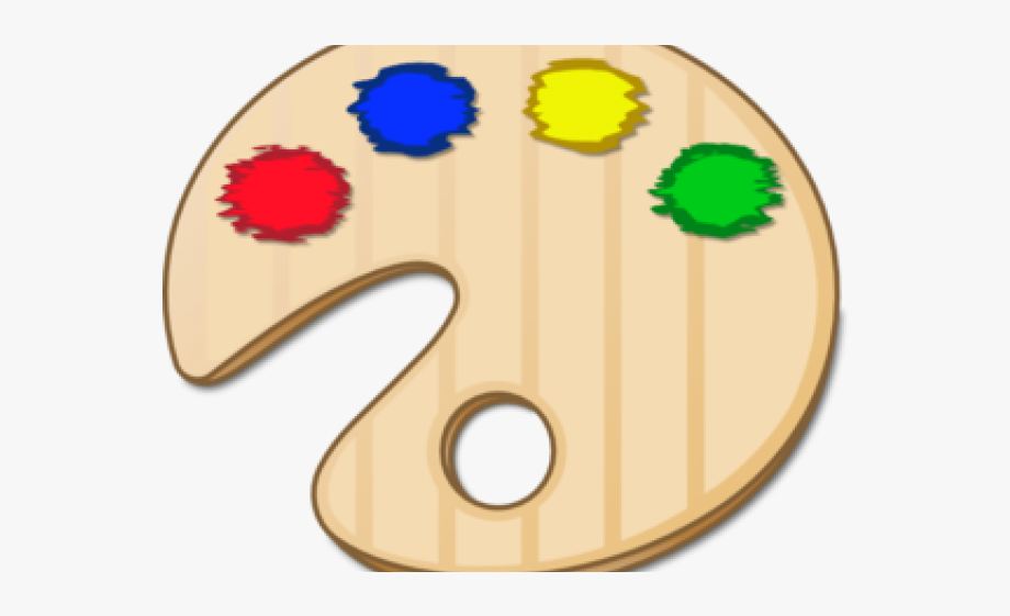 Palette painting . Paint clipart art symbol