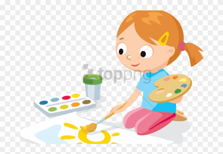 painter clipart kid