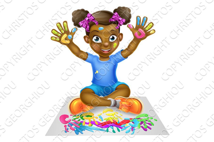 paint clipart girl painting