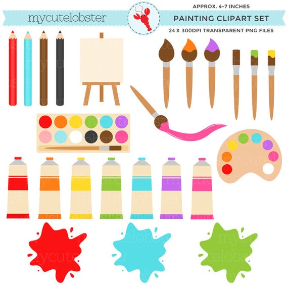 paint clipart items