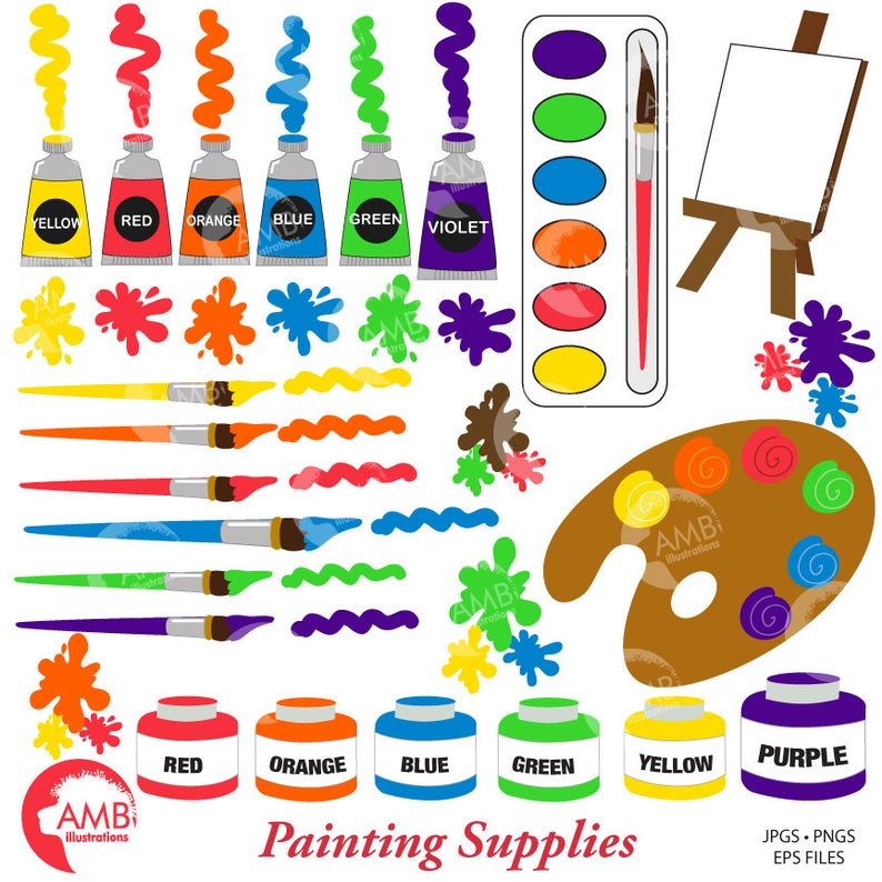 paintbrush clipart student supply