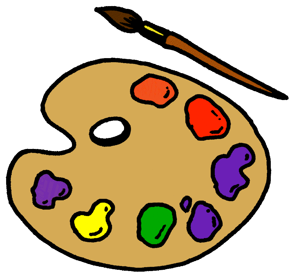 painting clipart tray