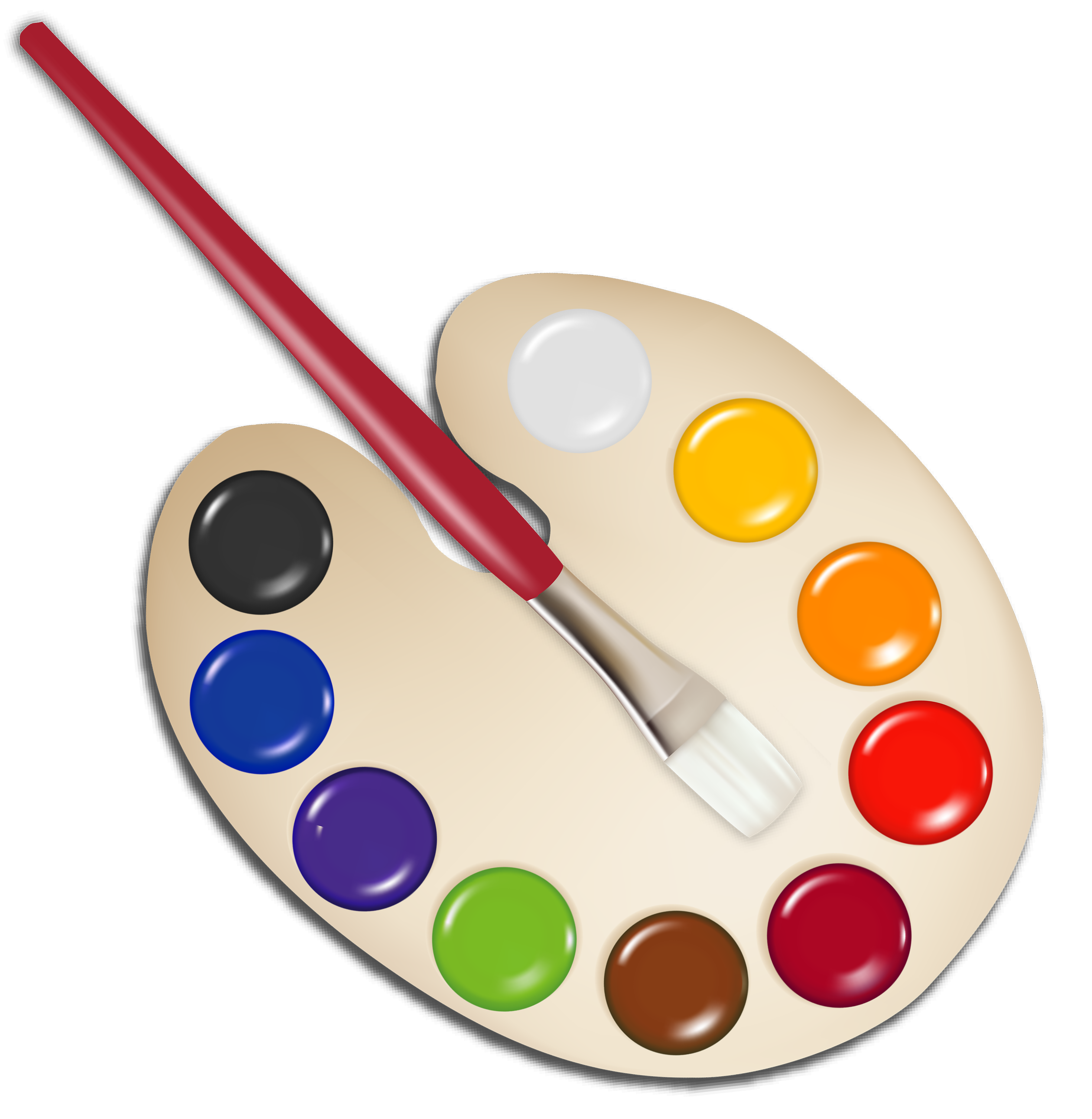 painting clipart paint tray