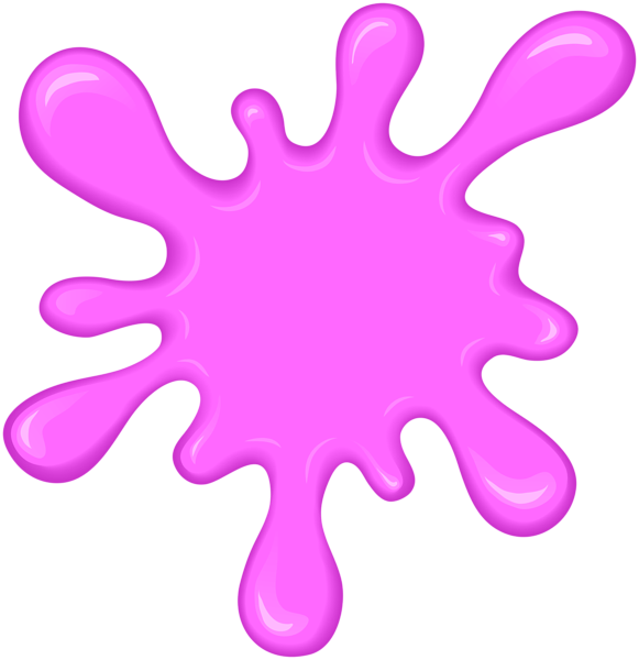 Slime clipart paint splotch. Pink splatter transparent clip