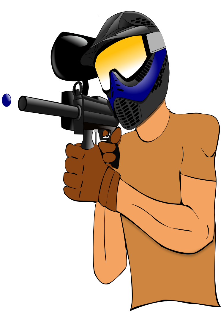 Gun transparent clip art. Paintball clipart cartoon