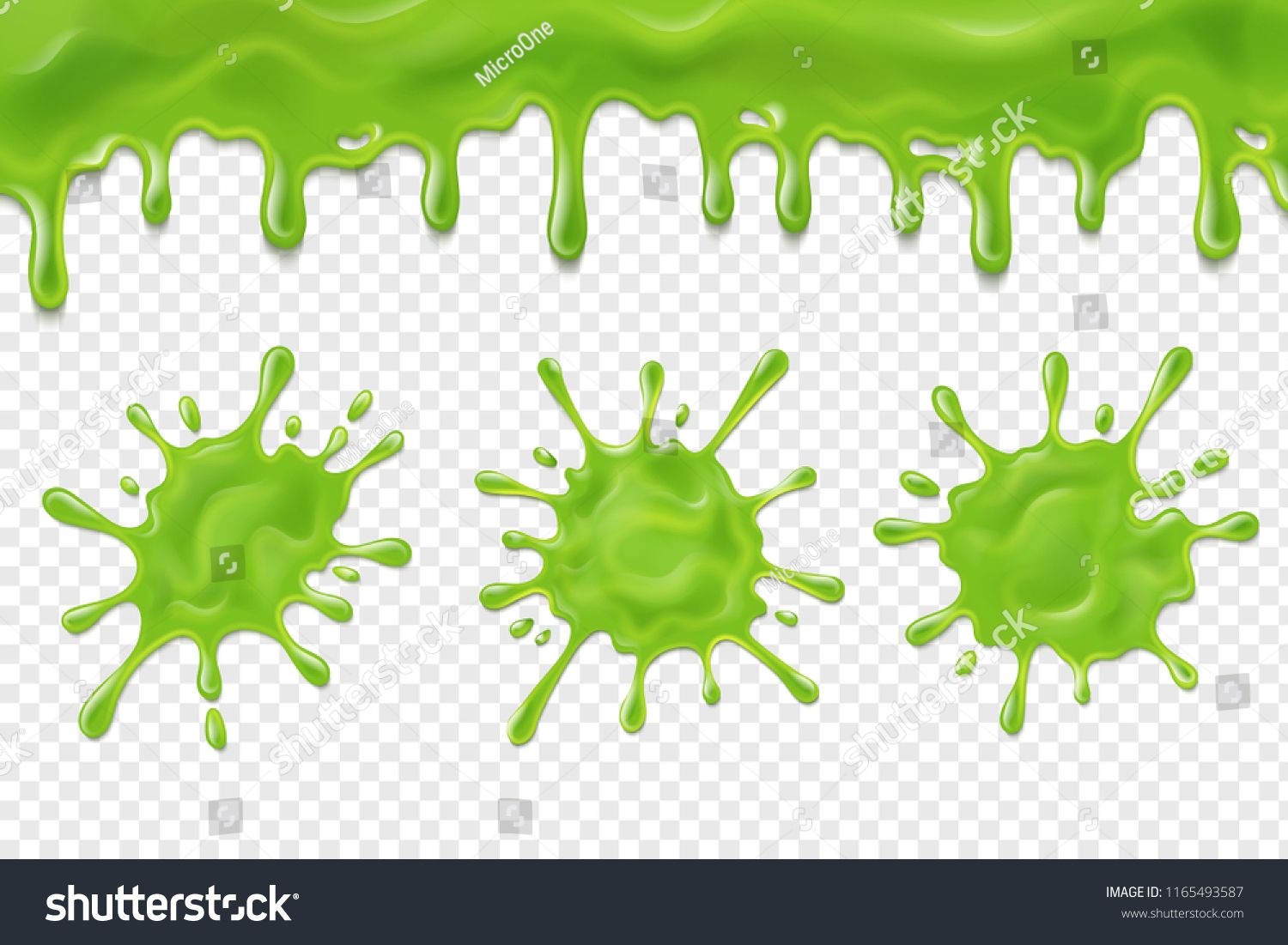 Dripping slime green dirt. Paintball clipart mucus
