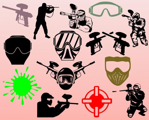 paintball clipart svg