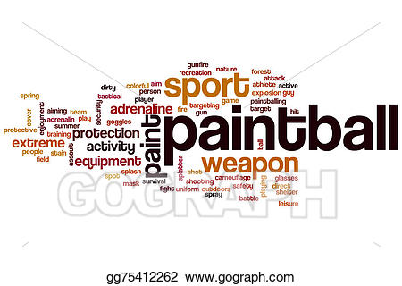 paintball clipart word