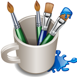 paintbrush clipart cup
