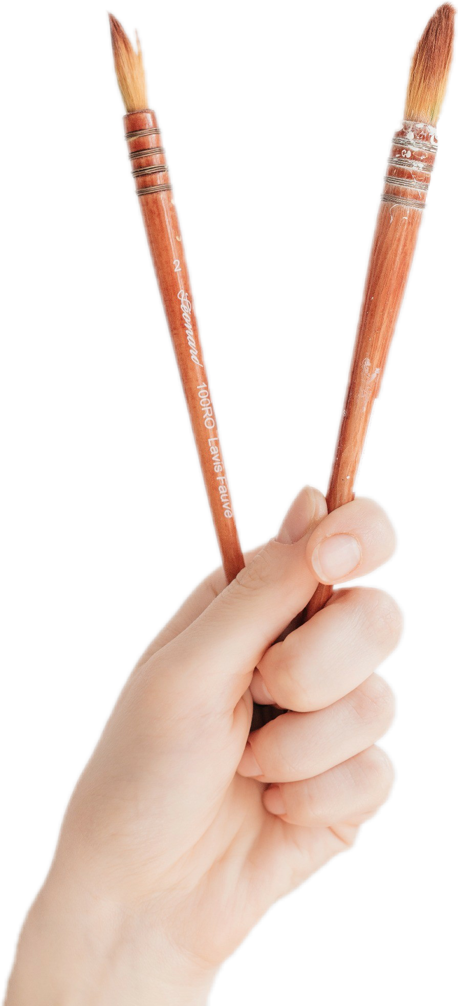 Nice sticker by cosmos. Paintbrush clipart hand holding