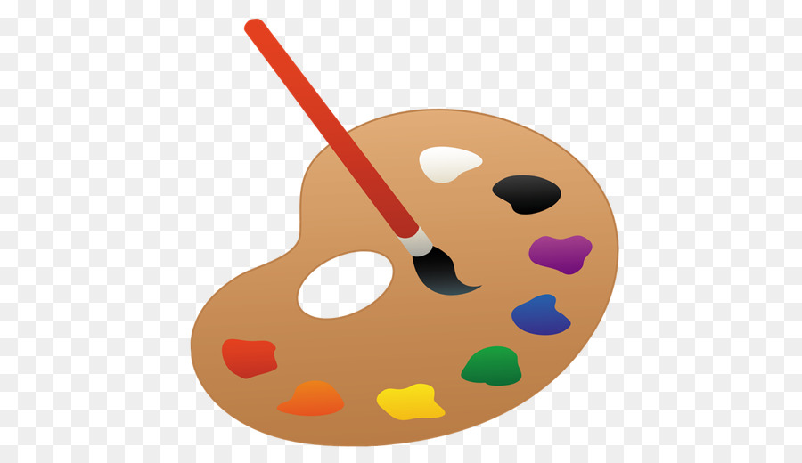 Brush cartoon . Paintbrush clipart paint pallette