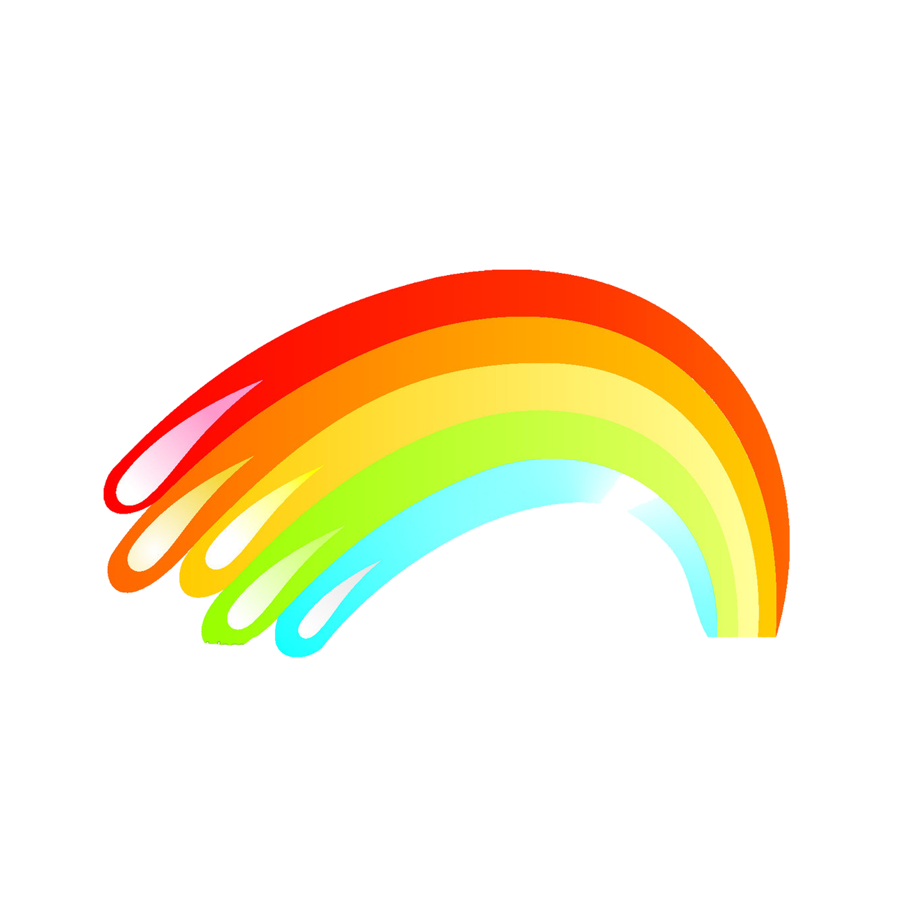 Paintbrush clipart rainbow. Transprent png free