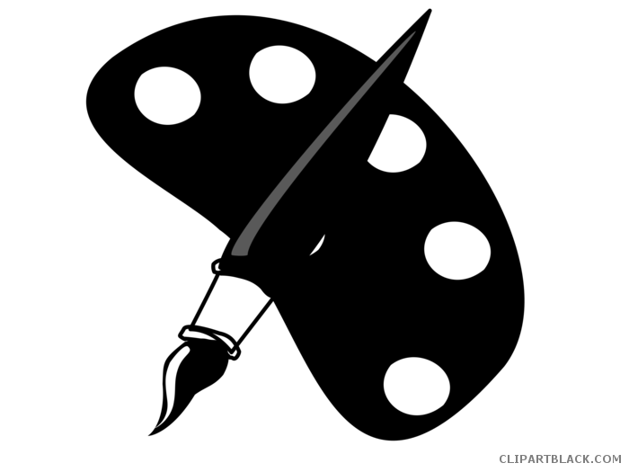 Clipartblack com tools free. Paintbrush clipart silhouette