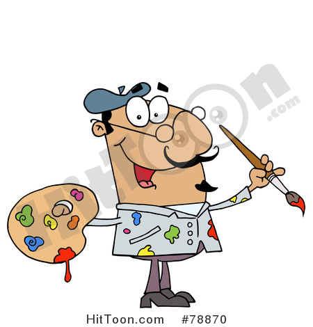 painter clipart animated