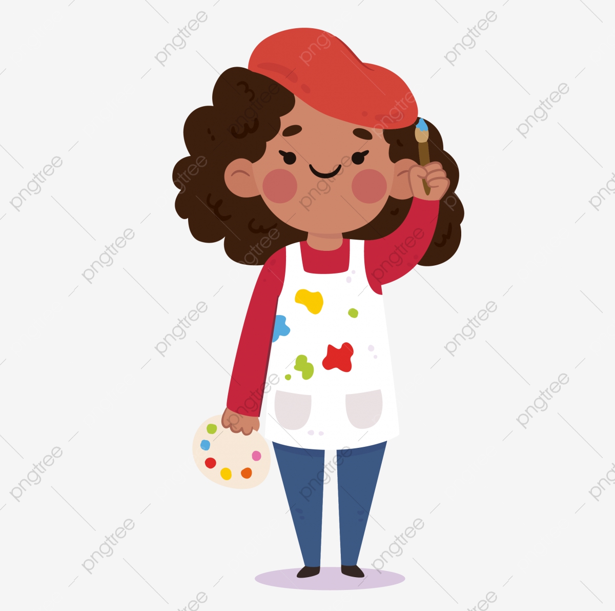 painter clipart child painting