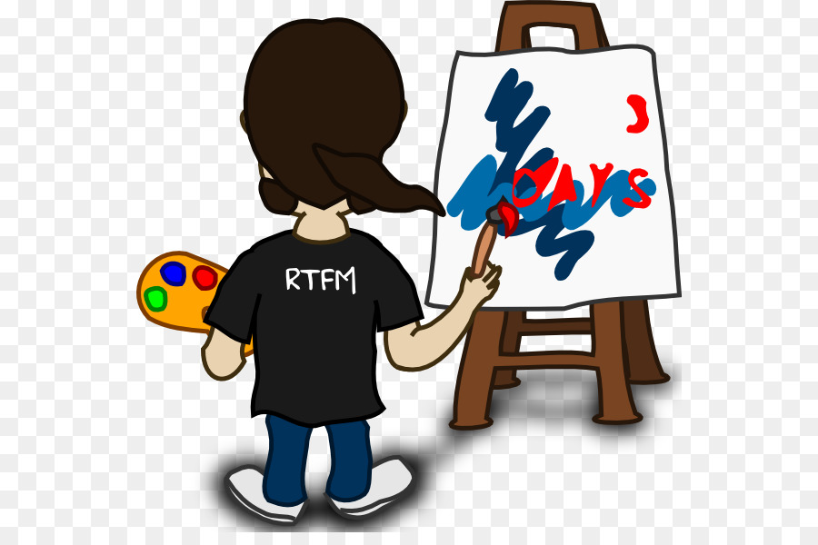painter clipart child painting