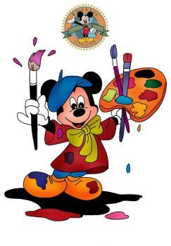 painter clipart mickey mouse