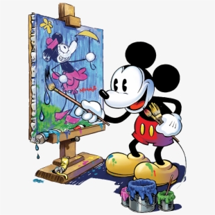 painting clipart mickey mouse