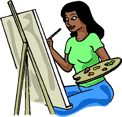 painting clipart artistic person