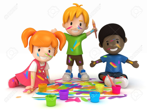 Of children free images. Painter clipart toddler painting