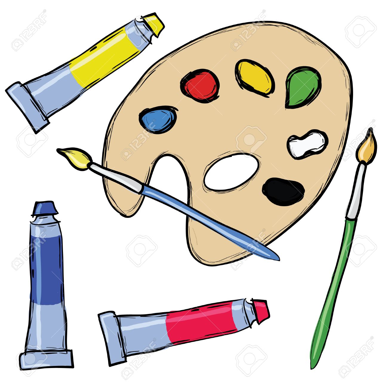 painting clipart acrylic