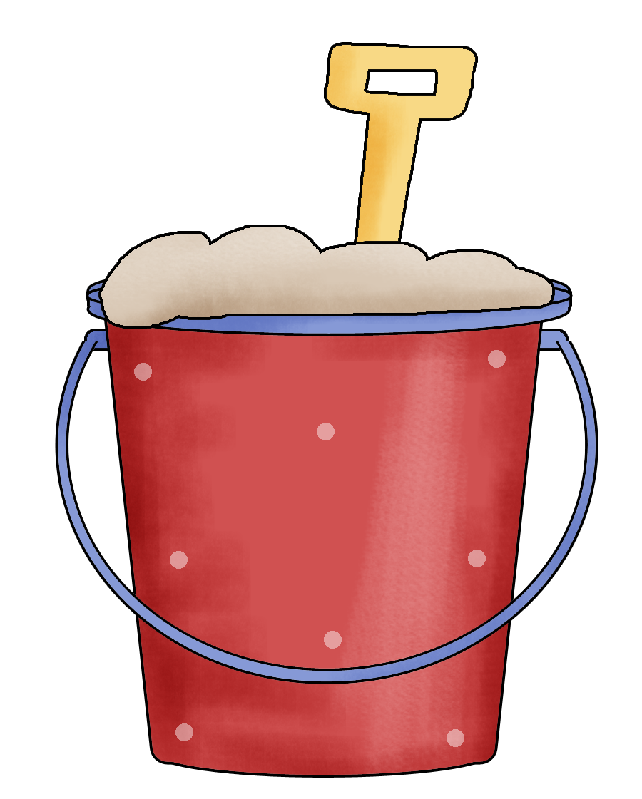 Red clipart pail. Rock and roll sand