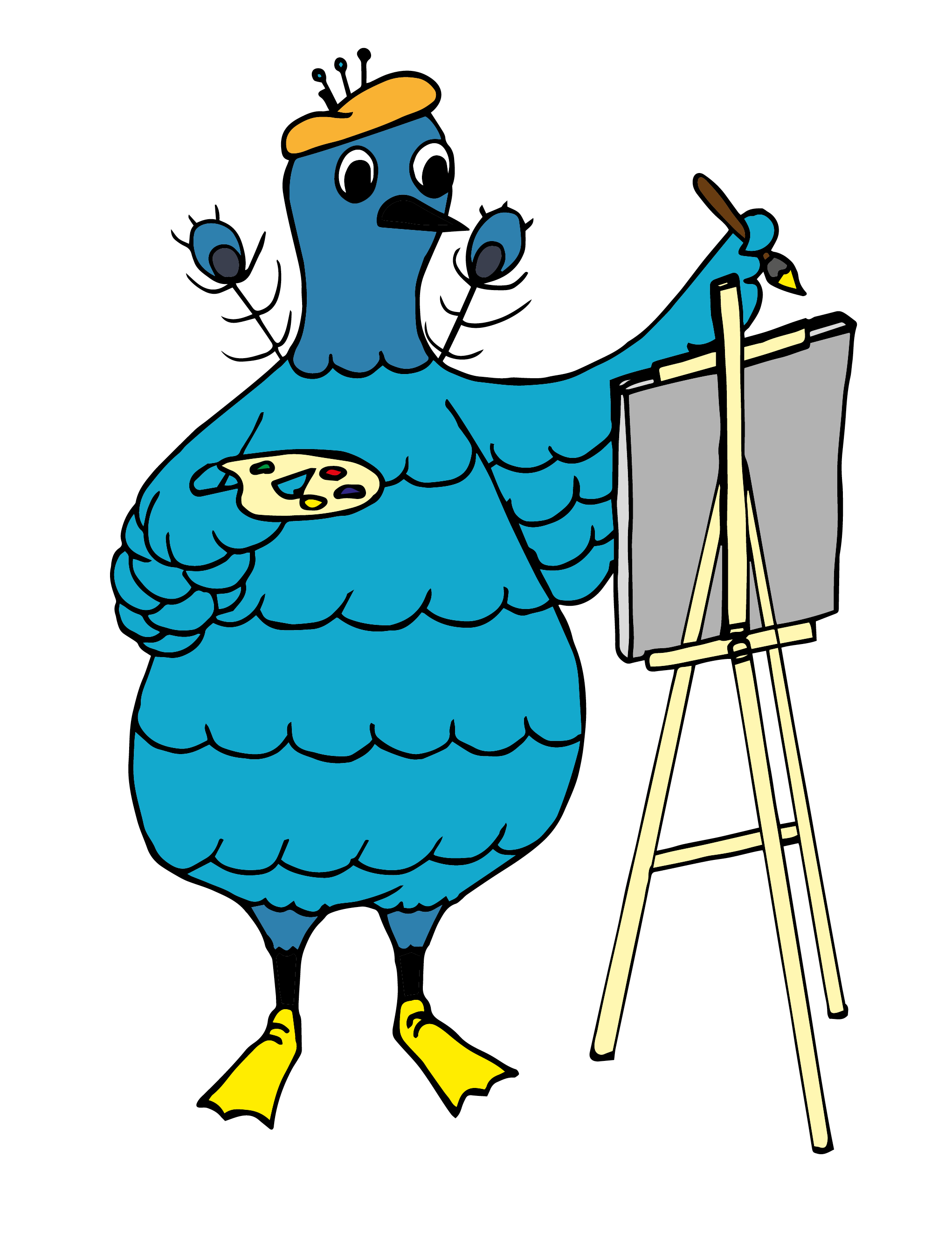painting clipart colouring contest