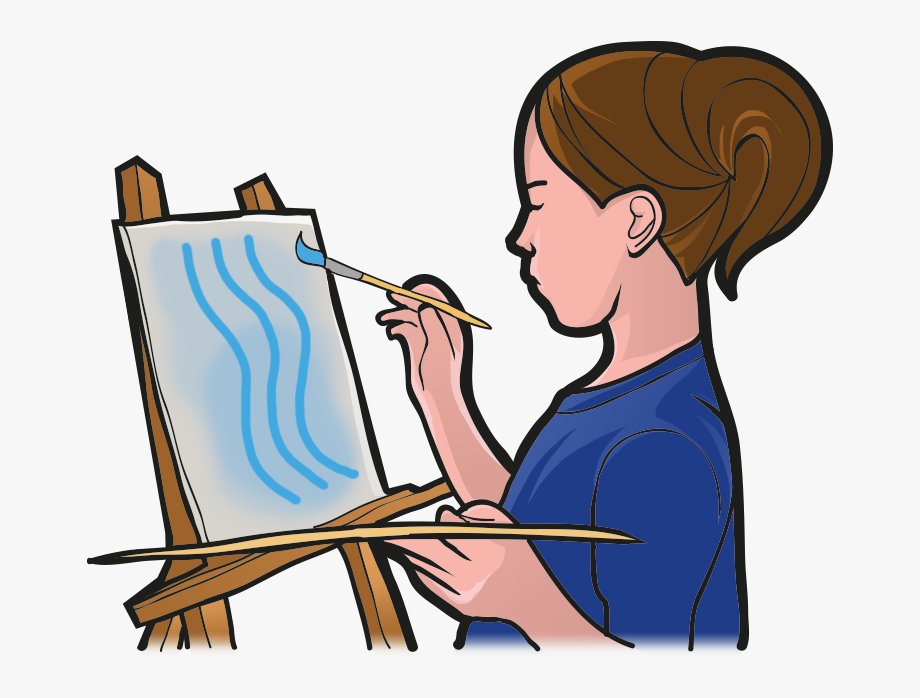 painting clipart person painting