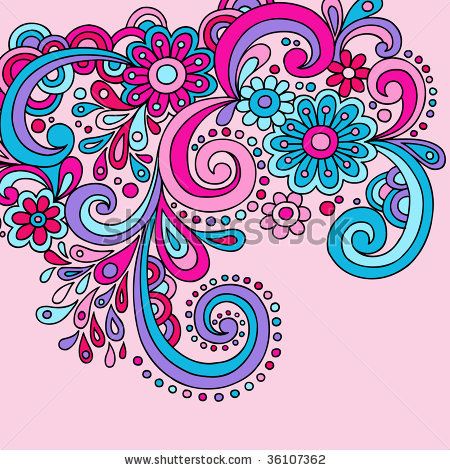 Clip art psychedelic groovy. Paisley clipart abstract swirl