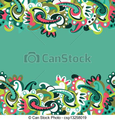 paisley clipart background