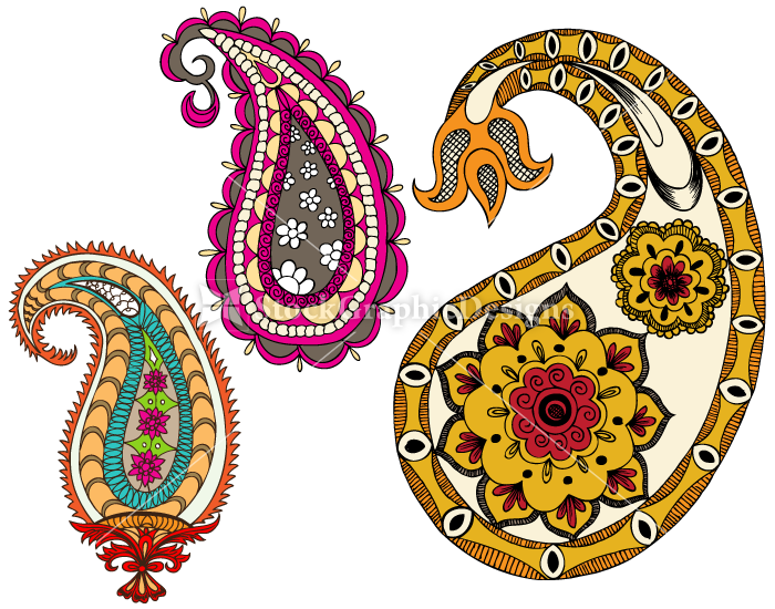 paisley clipart bride indian