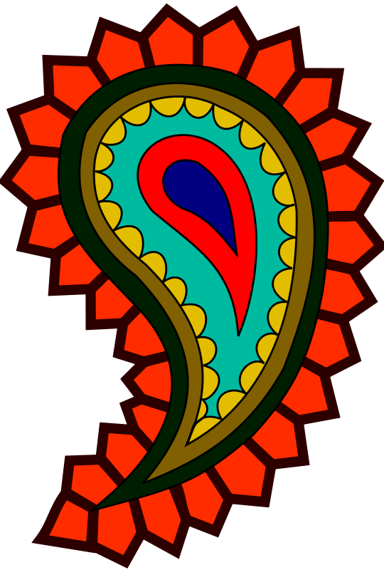 paisley clipart contemporary