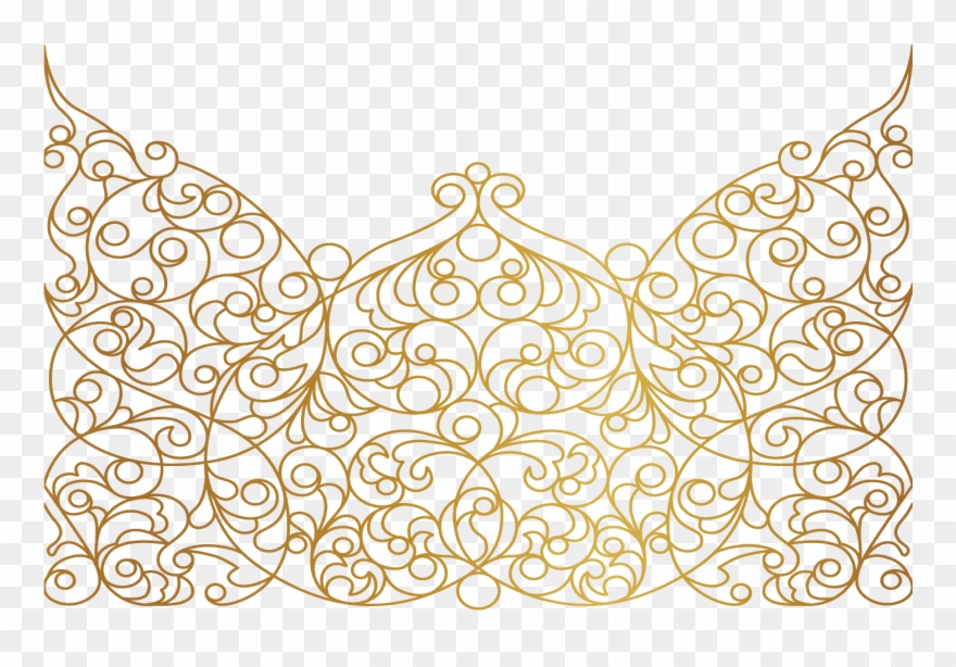 paisley clipart gold paisley