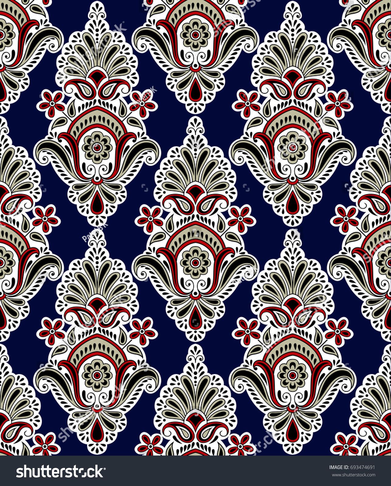 paisley clipart navy lace