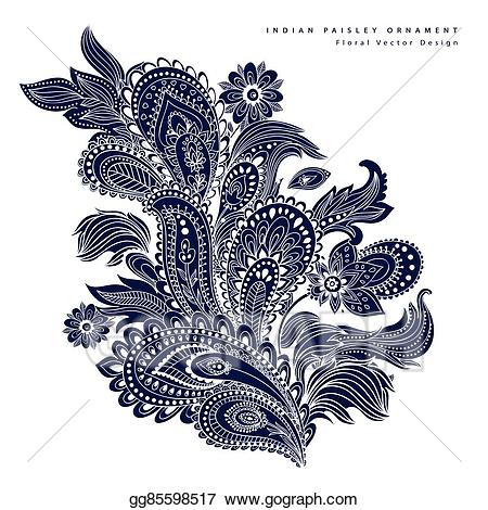 paisley clipart ornament