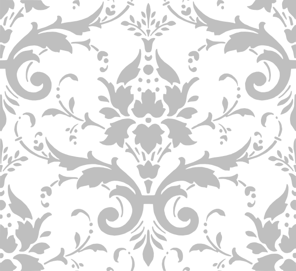 paisley clipart silver damask