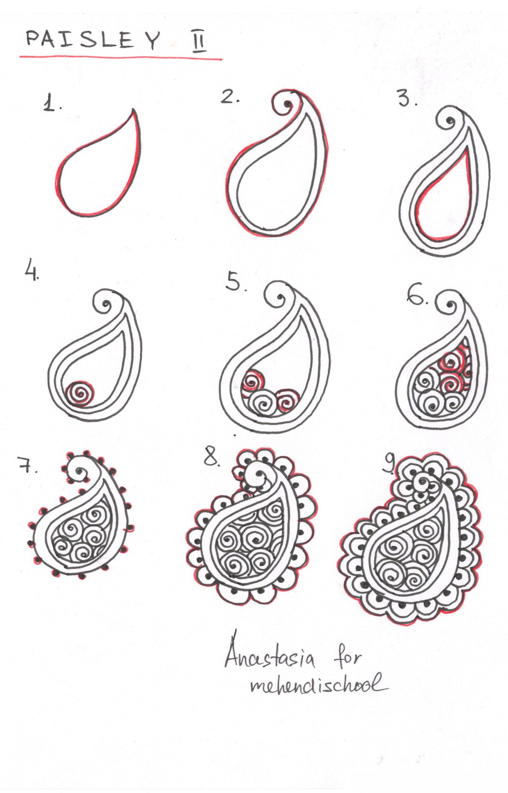Paisley clipart simple mehndi. How to draw indian