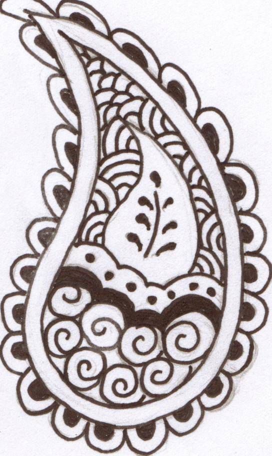 Paisley clipart simple mehndi. Or pattern is a