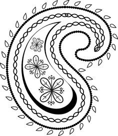 paisley clipart template