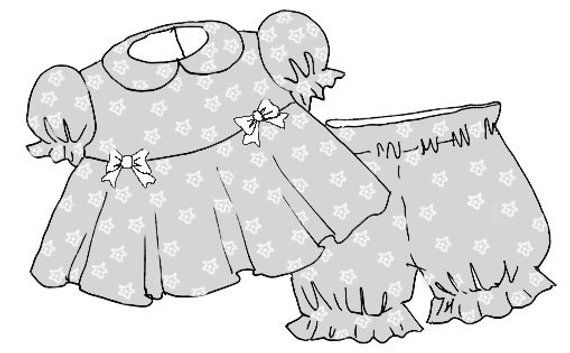 pajama clipart baby doll clothes