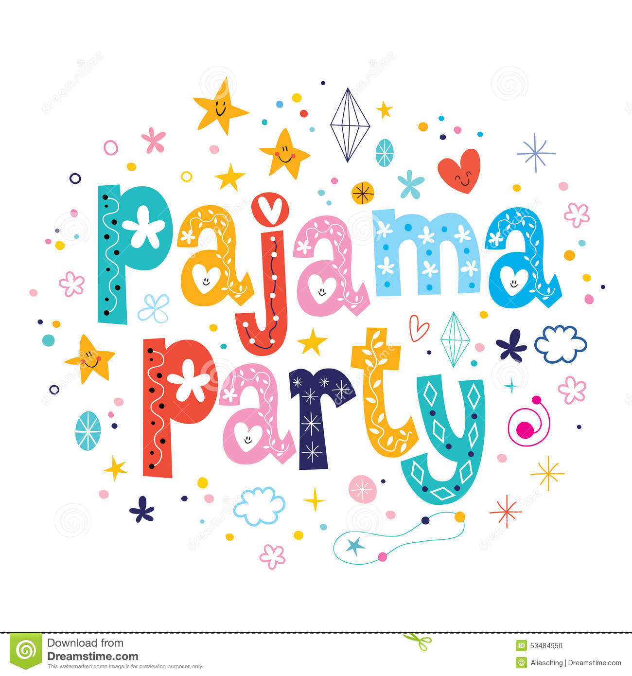 pajama clipart pajama party