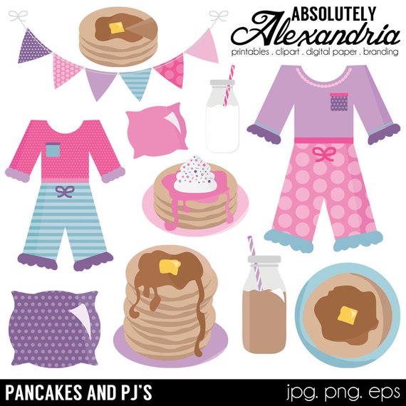 pajama clipart pancake