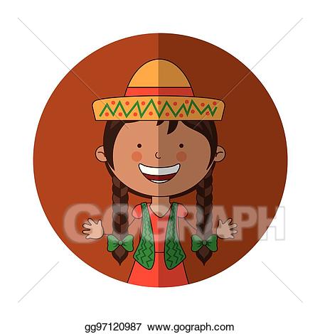 pajamas clipart little girl mexican