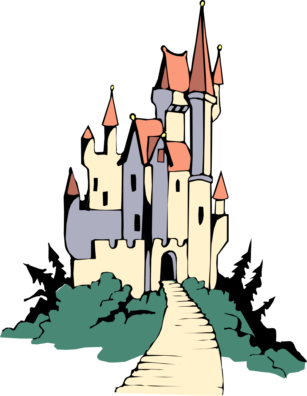Palace clipart beautiful castle. Cinderella sleeping beauty clip