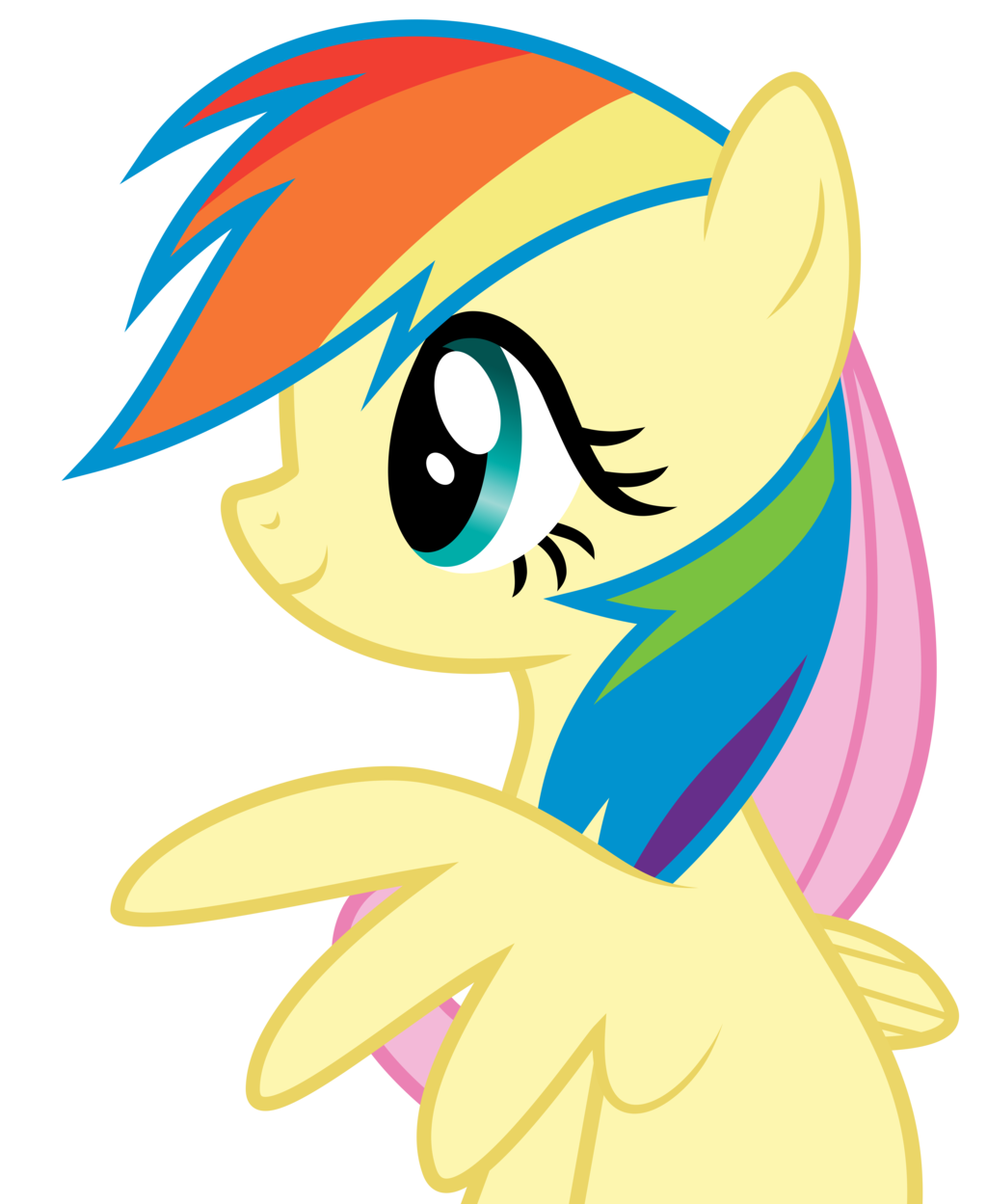 Fluttershy as dash by. Palace clipart rainbow