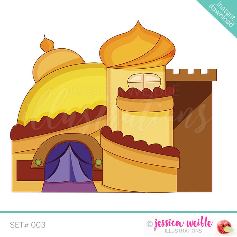 palace clipart yellow castle