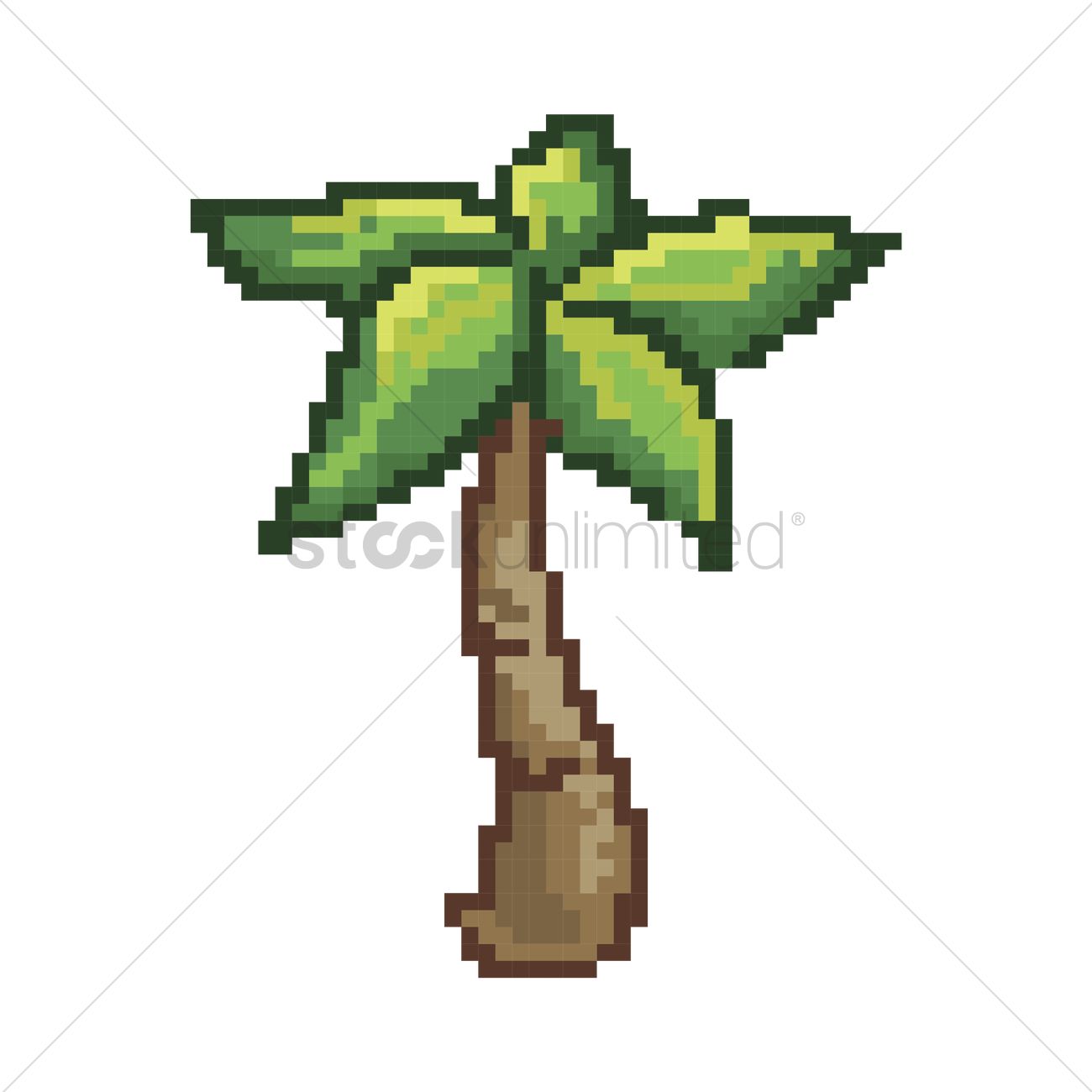 palm clipart 8 bit