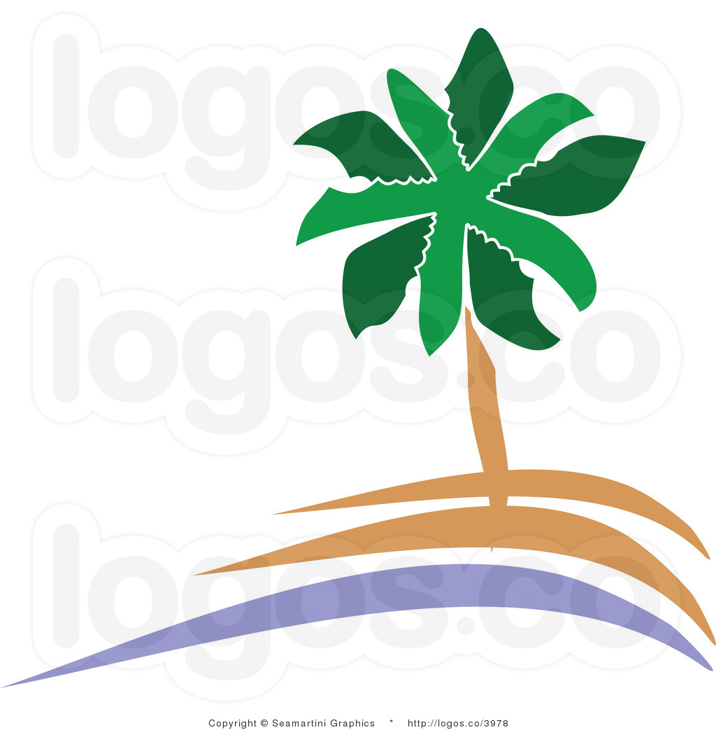 palm clipart beach