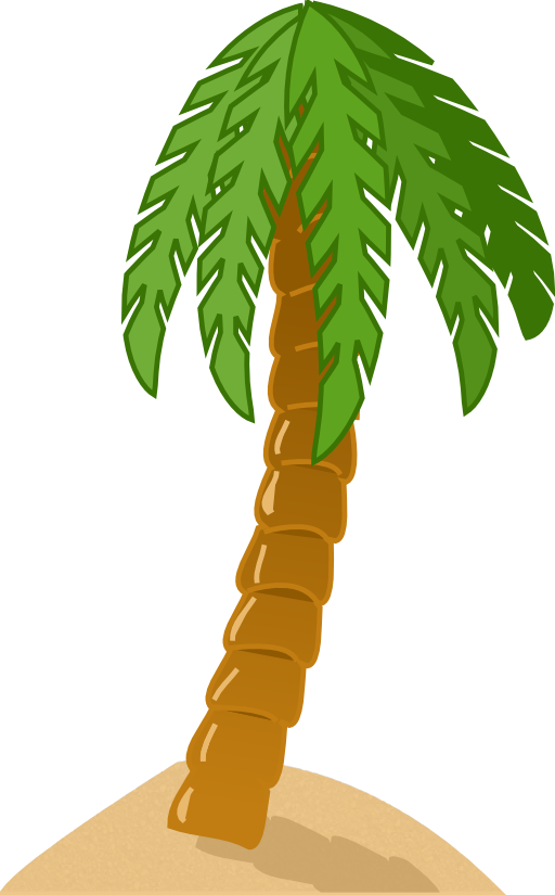 Tree i royalty free. Palm clipart comic