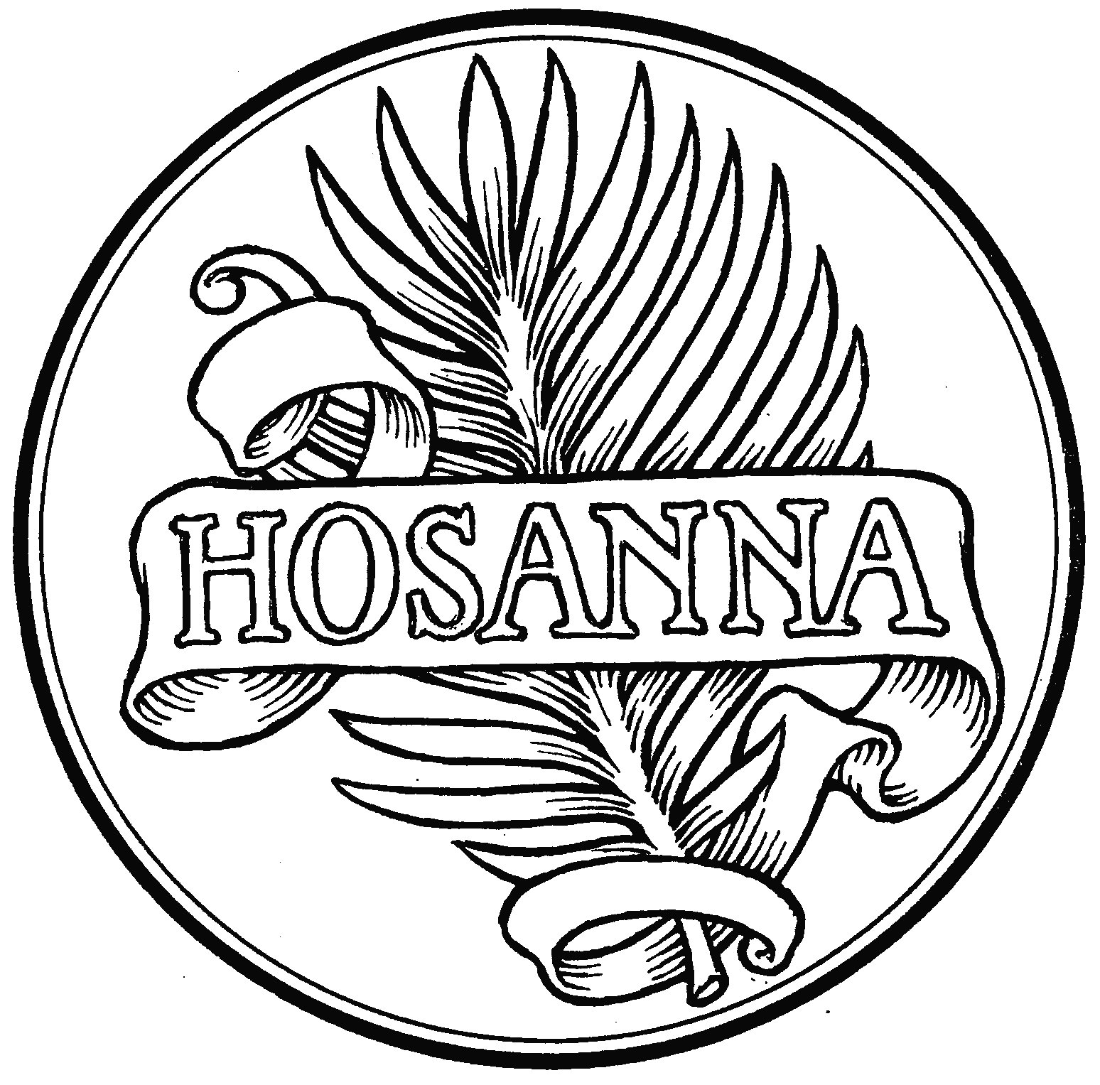 palm clipart hosanna in high